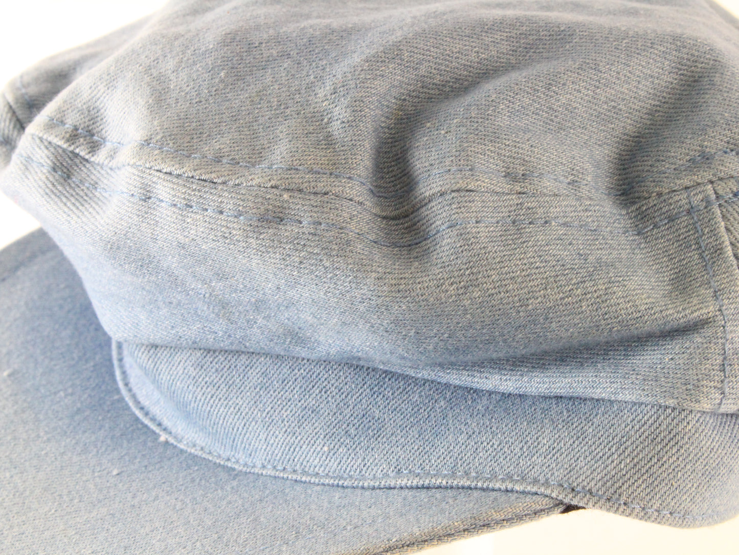 Mens Classic Light Blue Denim Sport Cap 7 1/8 57cm