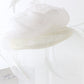 Vintage Peter Bettley Fancy Couture Ladies White Fascinator 6 1/4 50cm