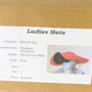 Ruth Kropveld Originals Ladies Red Fur Felt Hat W/ Sequins 7 1/8 57cm