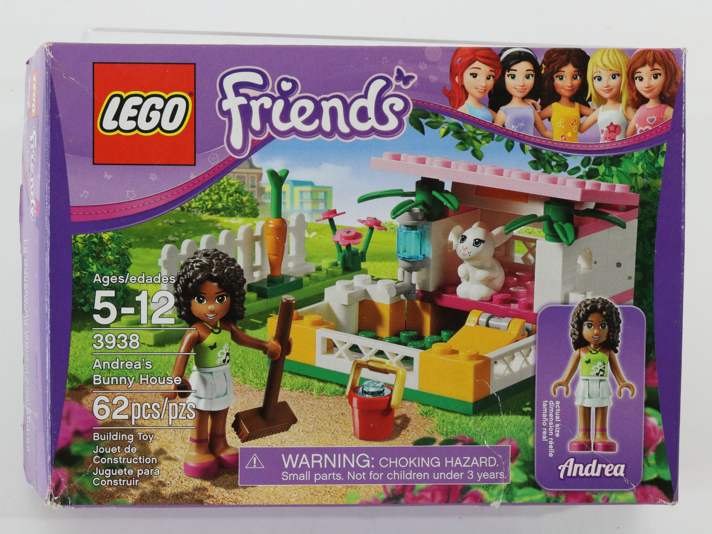 Lego Friends Andreas Bunny House Partly Built Set 3938 W/ Box & Instructions