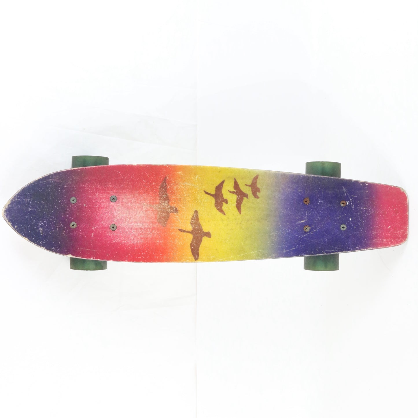 Rainbow & Birds SFI Sport Fun Vintage Skateboard