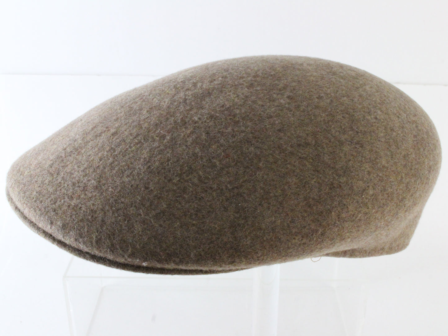 Brooks Mens Tan Wool Tweed Felt Devon Hat W/ Brown Inner Newsboy MULTIPLE SIZES