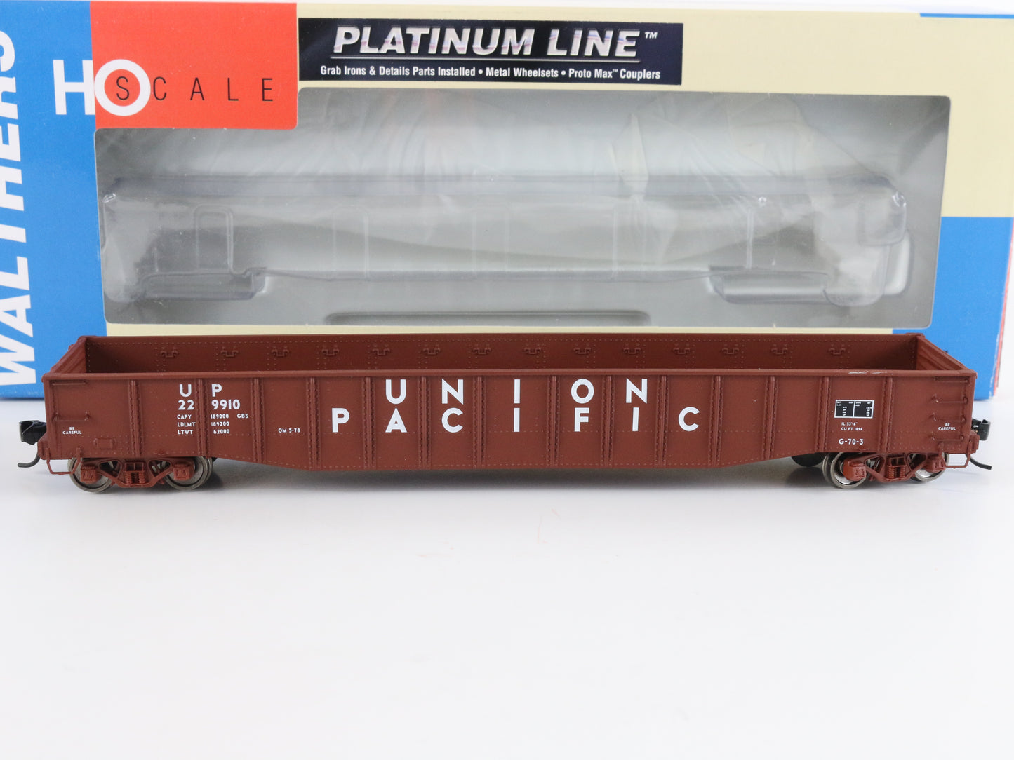 Union Pacific UP 229910 AAR 52' 6" Drop End Mill Gondola Walthers HO 932-41916