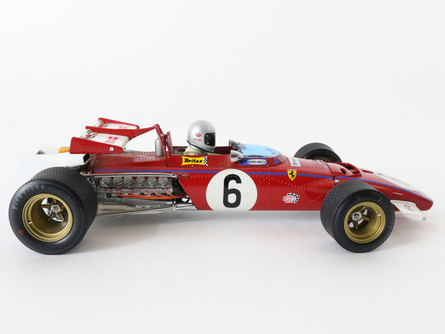 1971 Ferrari 312b #6 Mario Andretti Britax Grand Prix Exoto 1:18