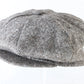 Biltmore Mens Brown Wool Blend Tweed Paneled Eight Quarter Cap S