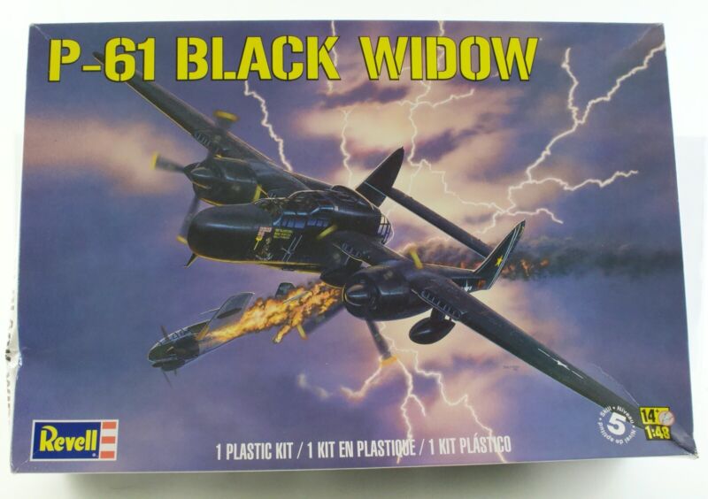 Northrop P-61 Black Widow Night Fighter Model Kit OPEN BOX Revell 1:48 85-7546