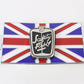MG Safety Fast British Flag 2" Metal Emblem Badge