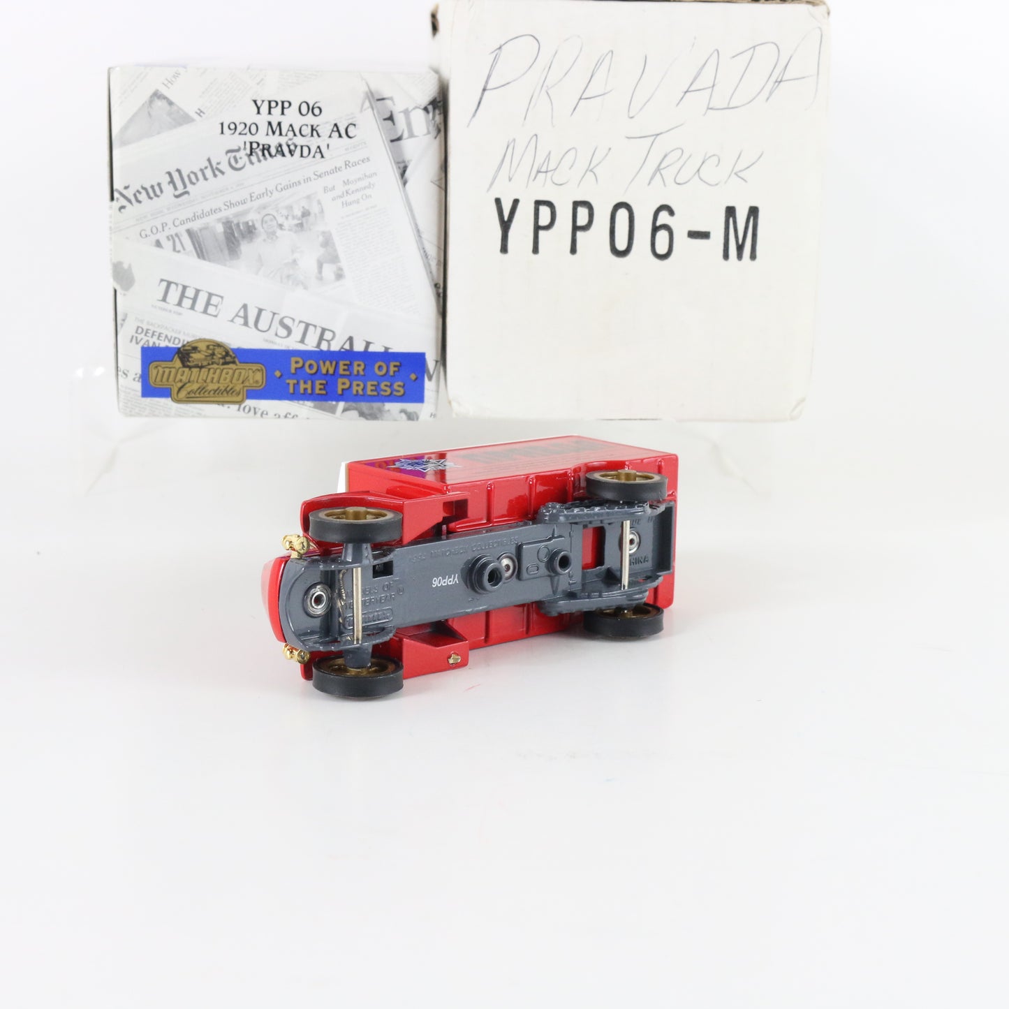 1920 Mack Ac New Truck Pravda Power Of The Press Matchbox 1:43 Ypp06