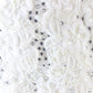 George Zamaul Couture Ladies White Felt Hat W/ Beading 7 1/8 57cm