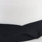 Dobbs Fifth Avenue Parker Mens White Straw Fedora W/ Black Band MULTIPLE SIZES