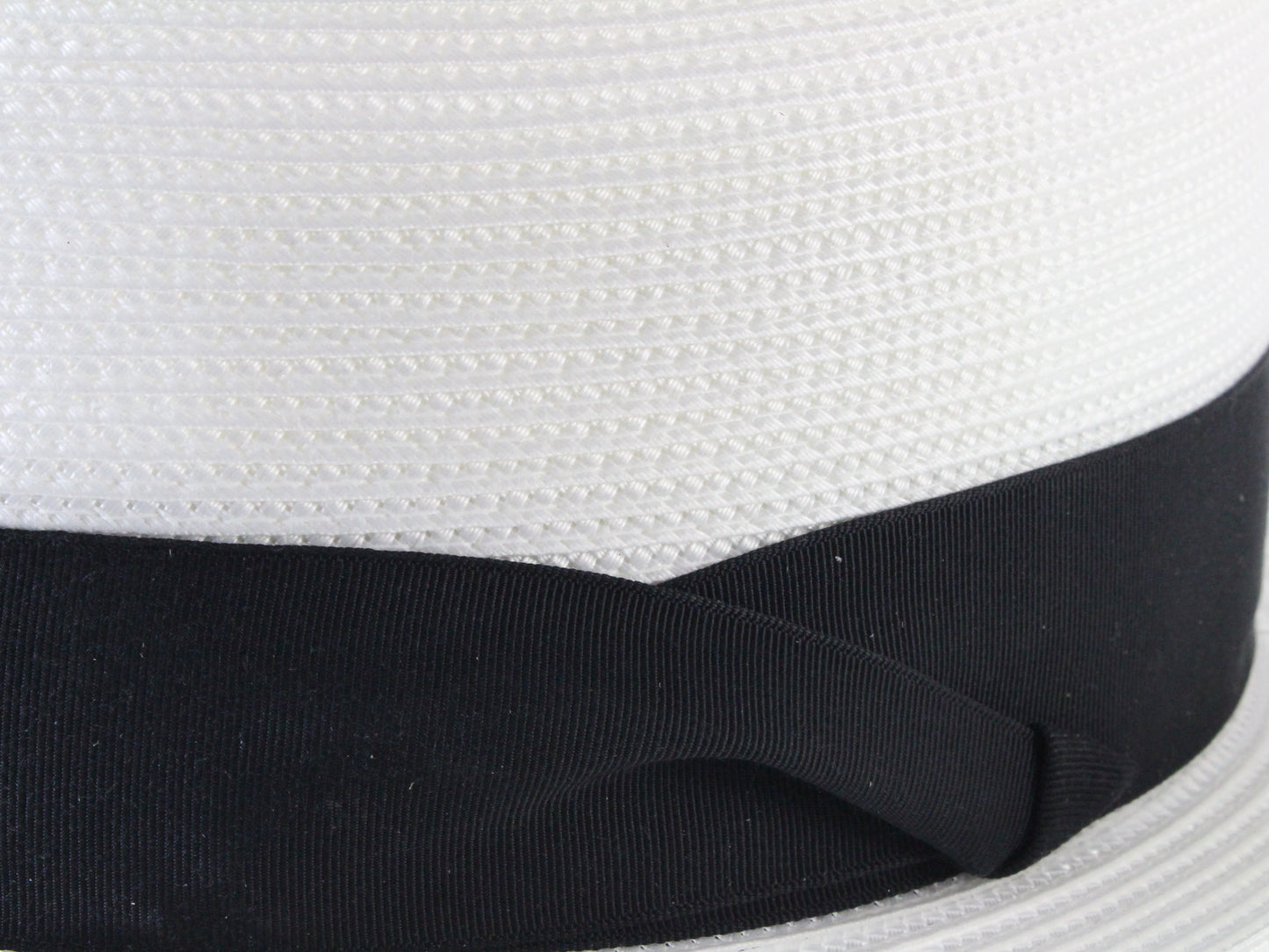 Dobbs Fifth Avenue Parker Mens White Straw Fedora W/ Black Band MULTIPLE SIZES