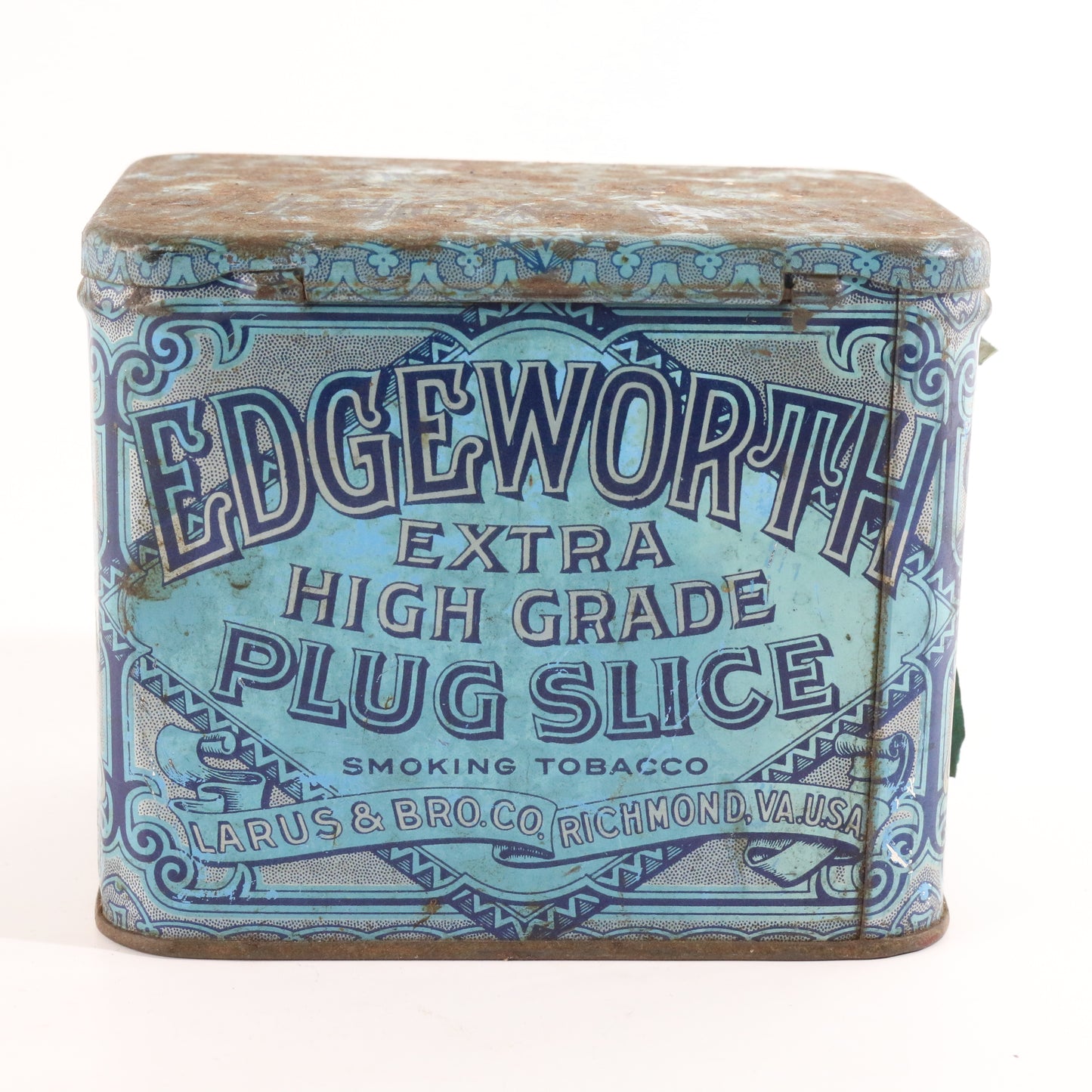 Edgeworth Extra High Grade Plug Slice Tobacco Vintage Metal Tin Can Container