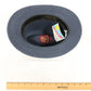 Biltmore Mens Classic Navy Blue Straw Milan Fedora W/ Pin Stylish Band 7 56cm