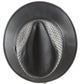 Heinschel Hat Co Usa Mens Black Genuine Basket Weave Leather Hat MULTIPLE SIZES