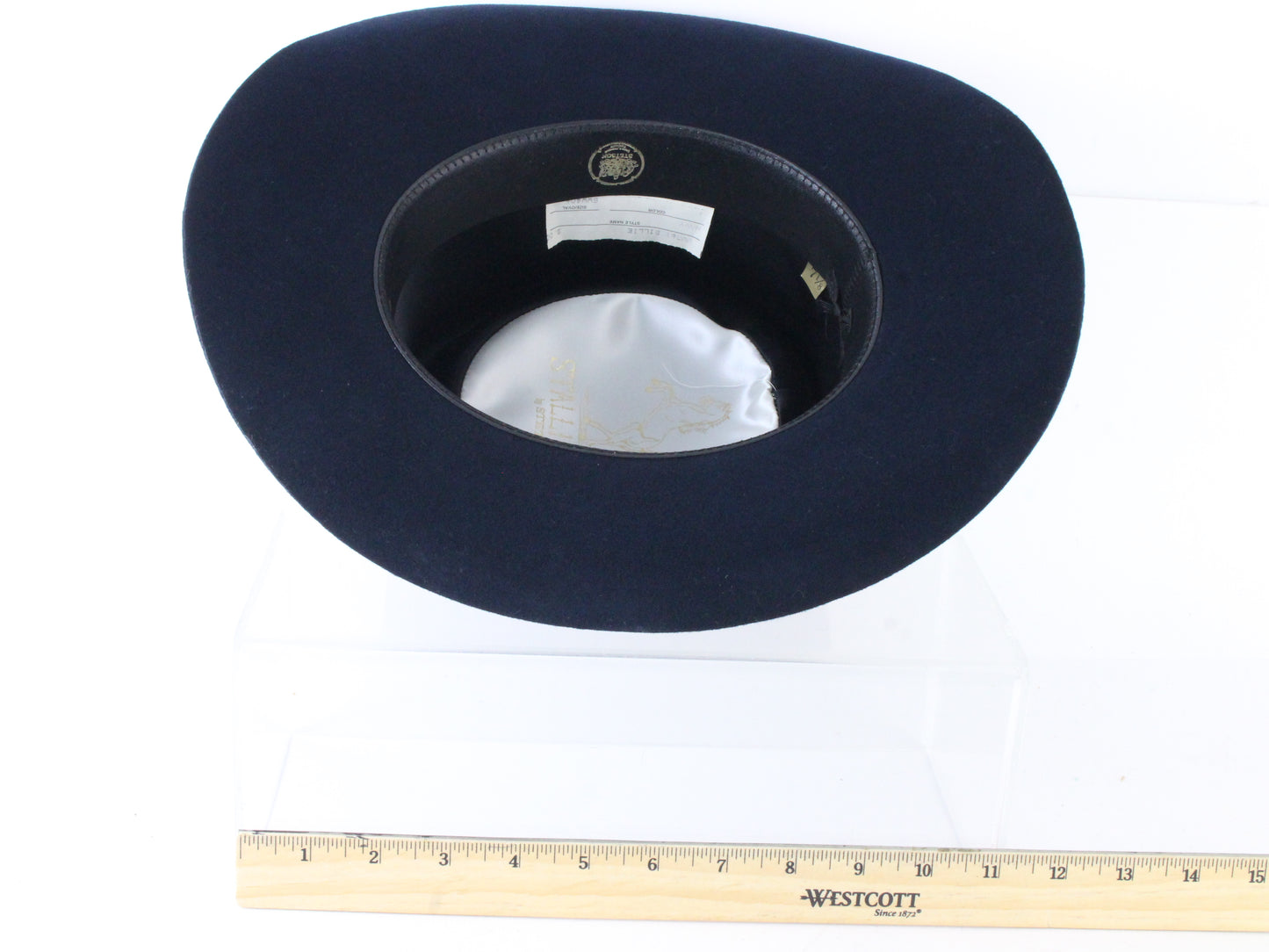 Stetson Billie Mens Navy Blue Wool Felt Vintage Cowboy Hat MULTIPLE SIZES