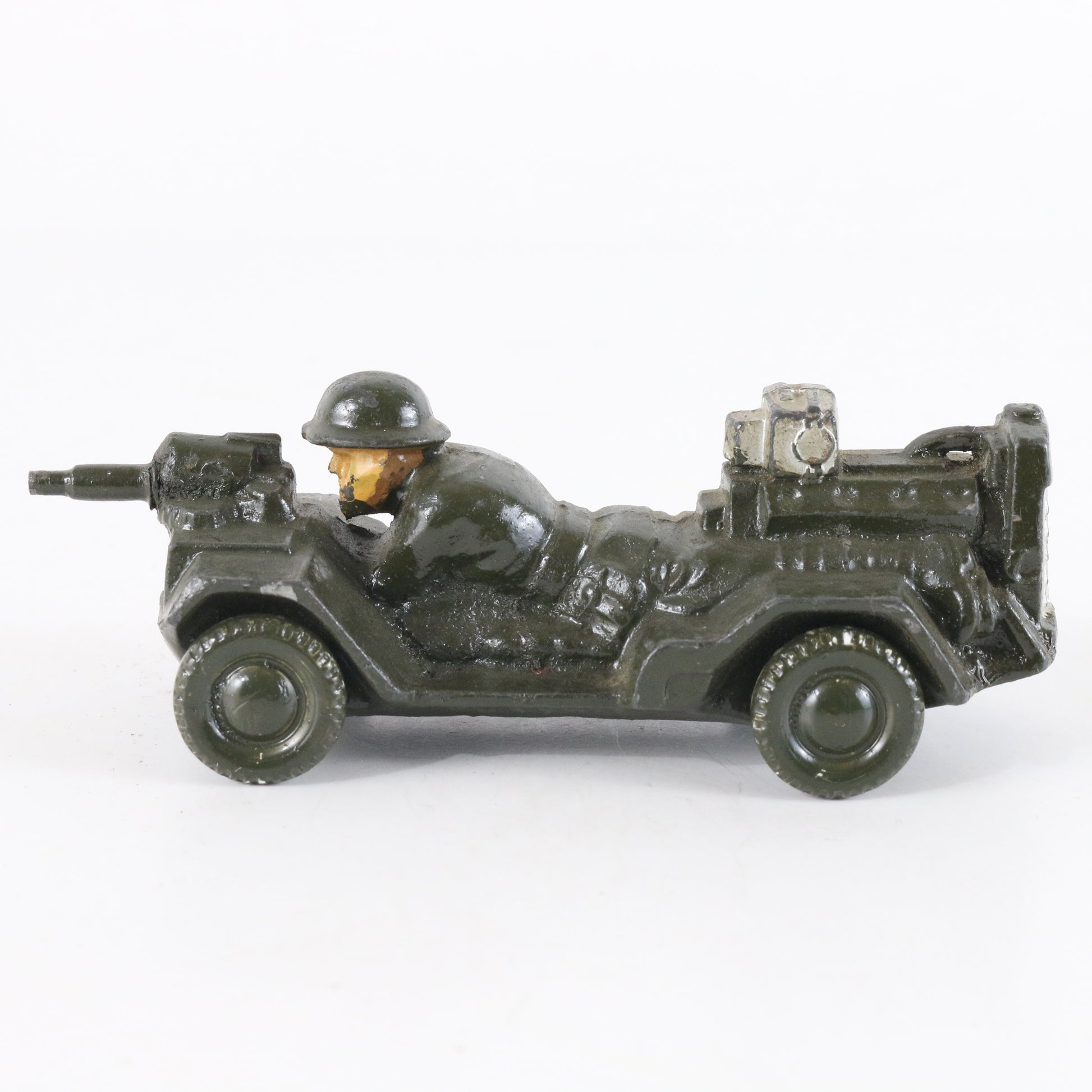 Manoil #51 Gunner Soldier Military Vehicle Metal Figure