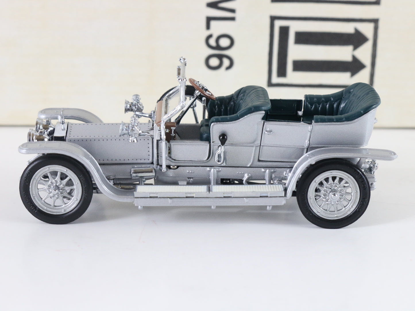 1907 Rolls Royce Silver Ghost Franklin Mint 1:43 Model Car B11wl96