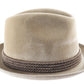 S&C Habig Wien Mens Classic Tan Felt Austrian Hat W/ Feather 54cm