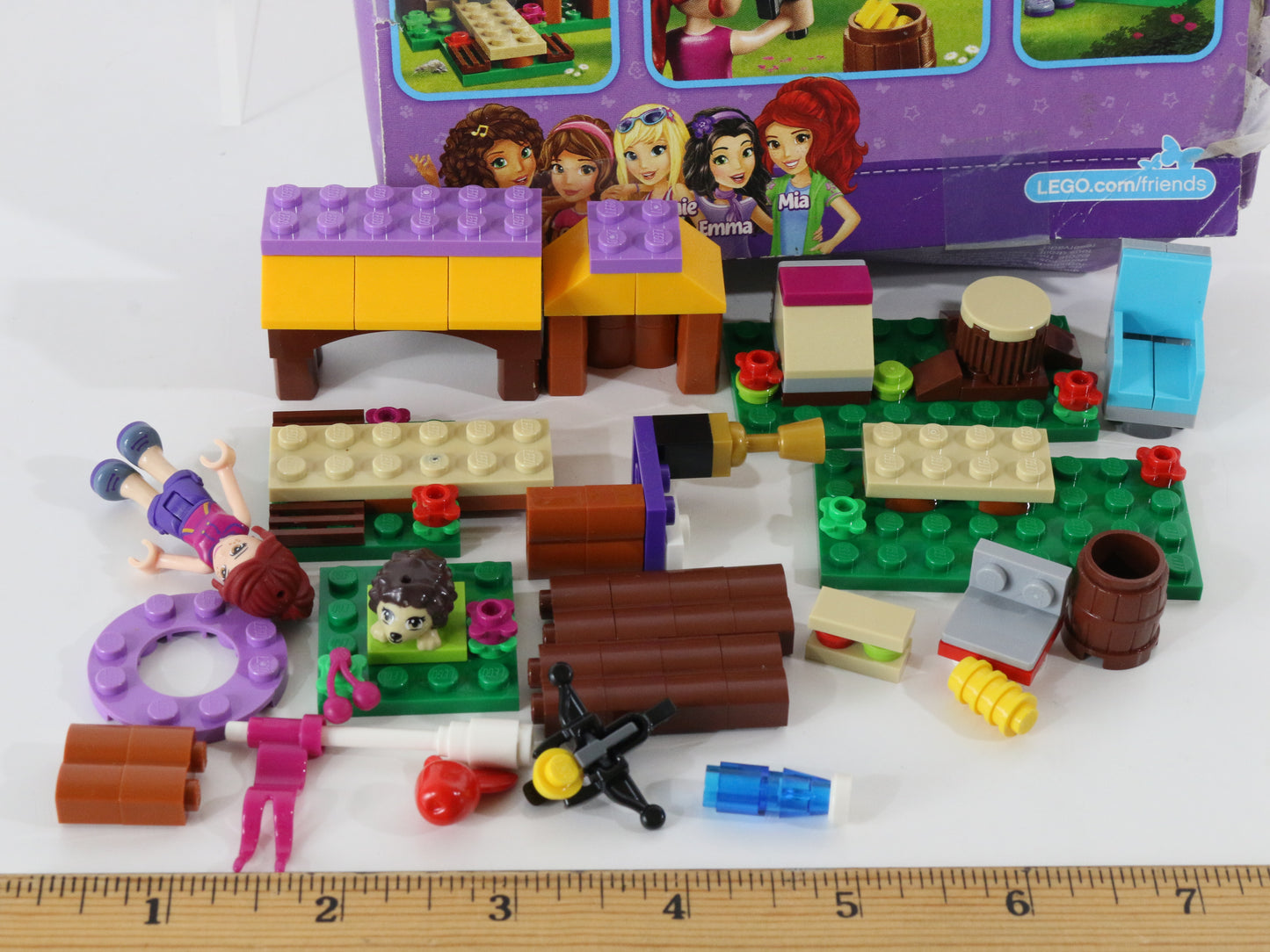 Lego Friends Adventure Camp Archery Partly Built Set 41120 W/ Box & Instructions