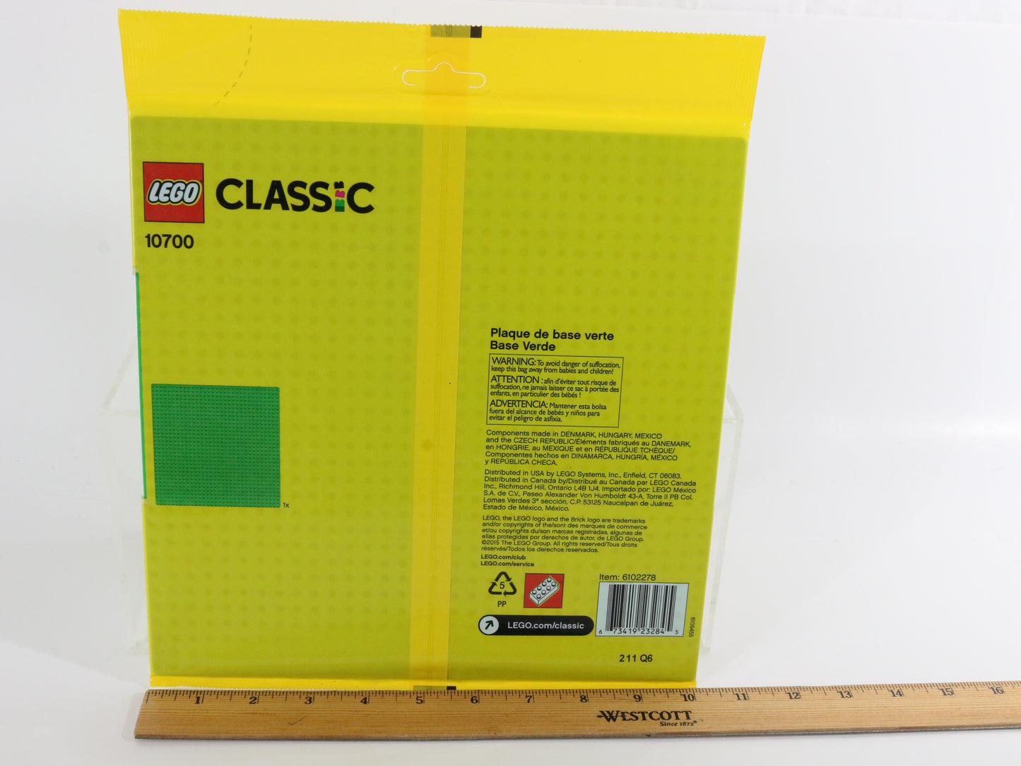 Lego Classic 10x10��� Green Baseplate Unopened Piece 10700