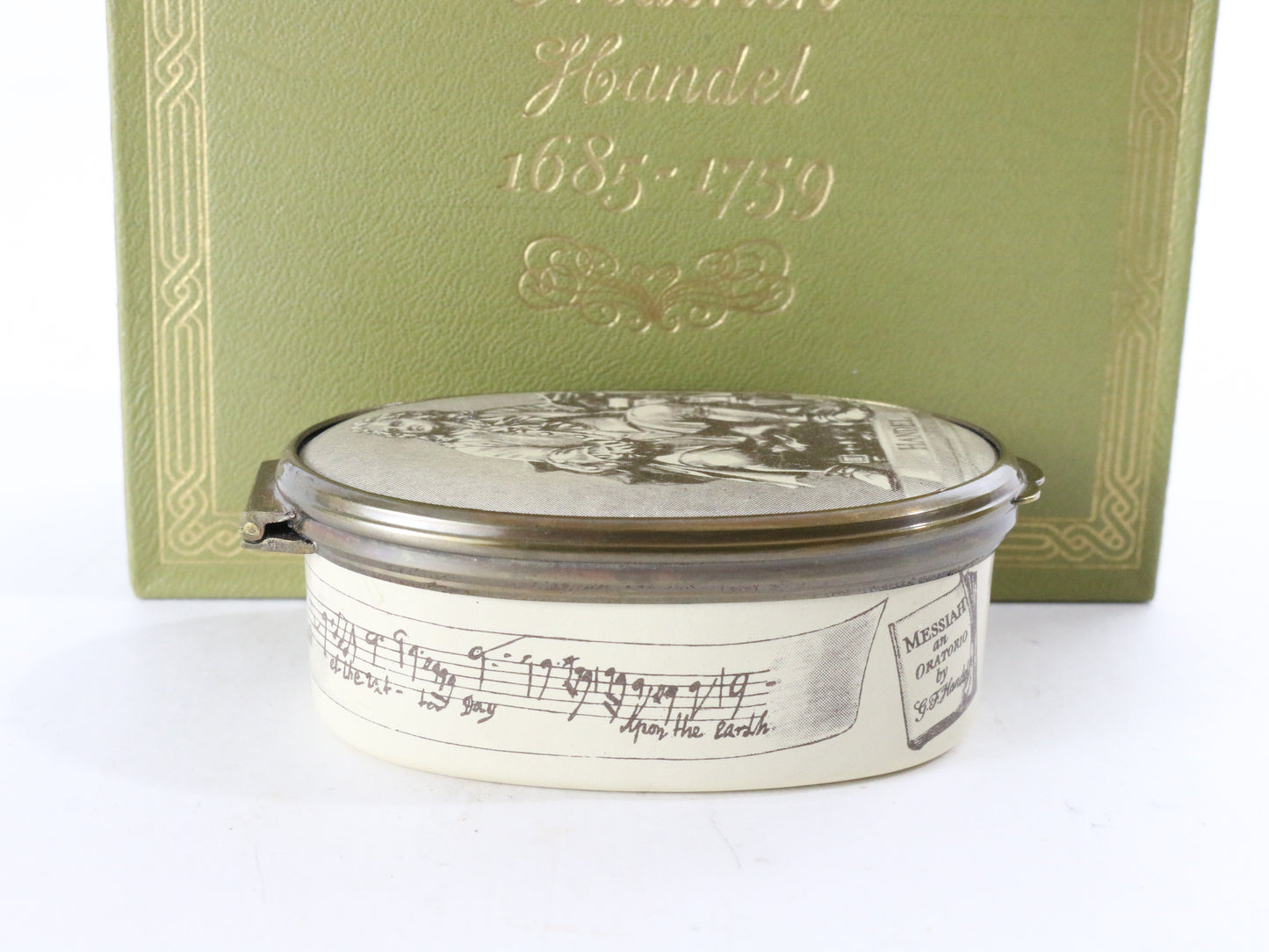 Halcyon Days Bilston Battersea Enamel Trinket Box George Frederick Handel 19/400