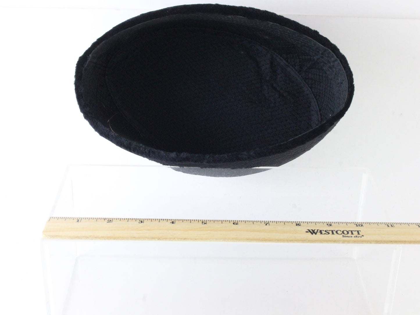 Ladies Black Wavie Elegant Boutique Vintage DESIGNER Hat 7 1/4 58cm