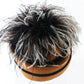 Sonni of California Ladies Copper Brown Wool Felt Hat W/ Feathers 6 7/8 55cm
