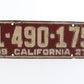 1927 California License Plate Vintage Metal Automobile 1-490-175