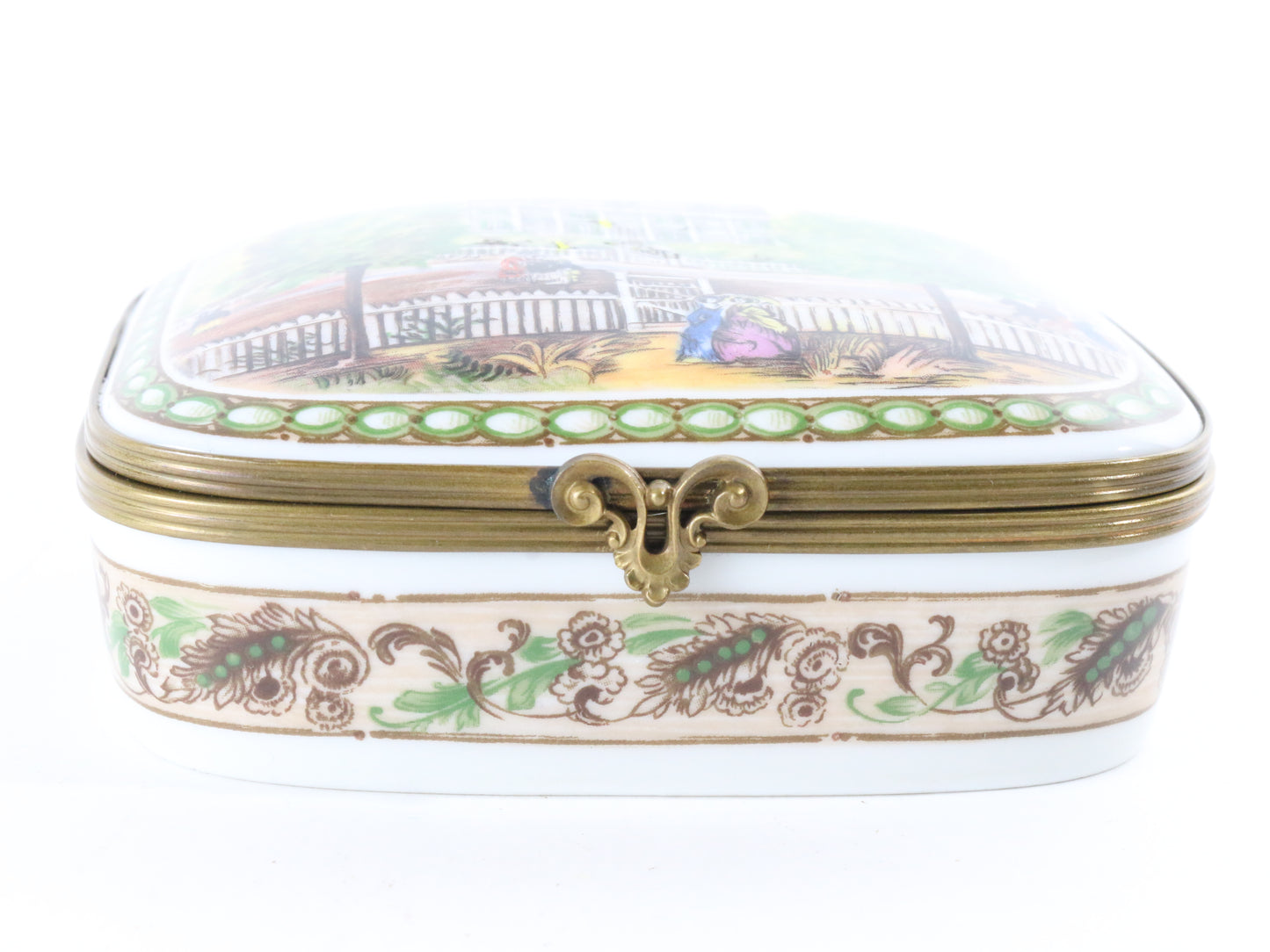 De Paris National Trust Collection Shadows On The Teche Porcelain Lemoges Box