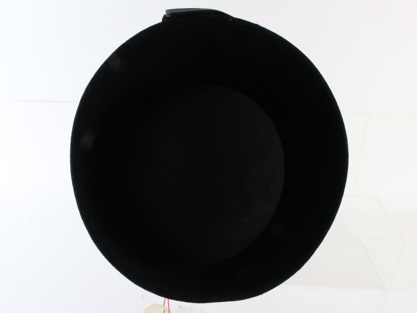 Adolfo Ii Ladies Elegant Black Wool Felt Hat W/ Embellishment 7 56cm