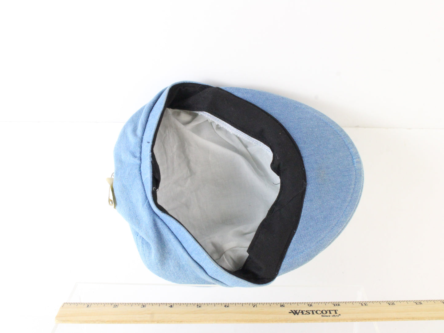 Mens Classic Light Blue Denim Sport Cap 7 1/8 57cm