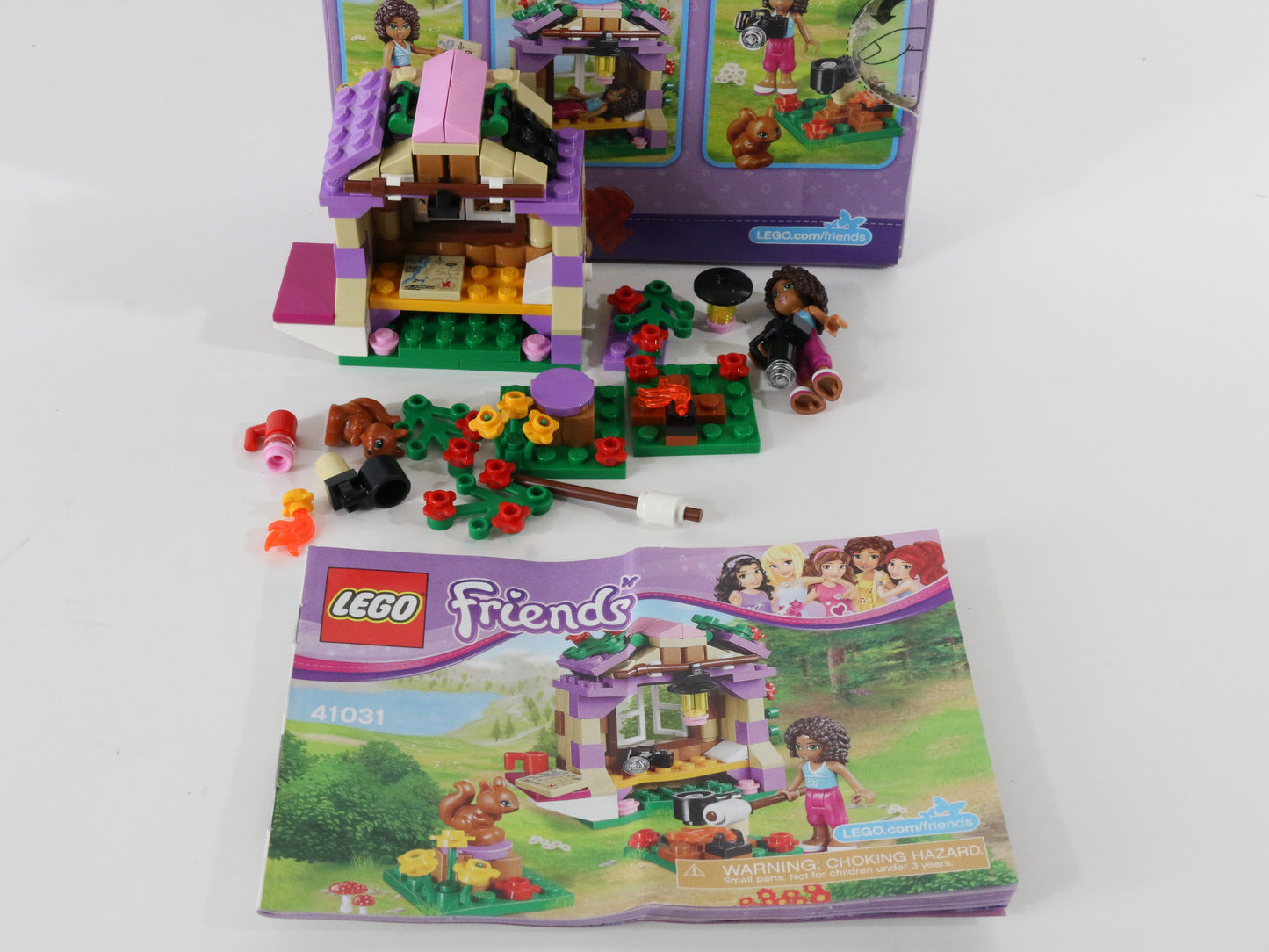 Lego Friends Andreas Mountain Hut Mostly Built Set 41031 W/ Box & Instructions