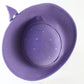 George Zamaul Couture Ladies Lilac Purple Felt Hat W/ Rhinestones 7 56cm