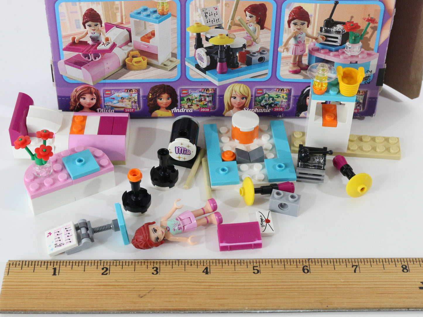 Lego Friends Mias Bedroom Partly Built Set 3939 W/ Box & Instructions