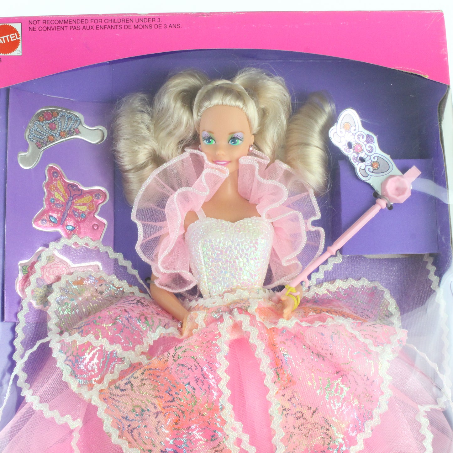Costume Ball Barbie Blonde W/ Pink Gown Mattel 7123 Canadian Release