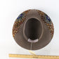 Vintage George Zamau'l New York Toupe Feathered Womens Hat 6 7/8 55cm
