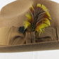 Vintage Top Hatters Fedora Eleganza Pecan Felt 6 3/4 54cm