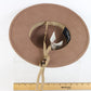 Sonni Of California Lancaster Boater Brown Wool Felt 6 7/8 55cm