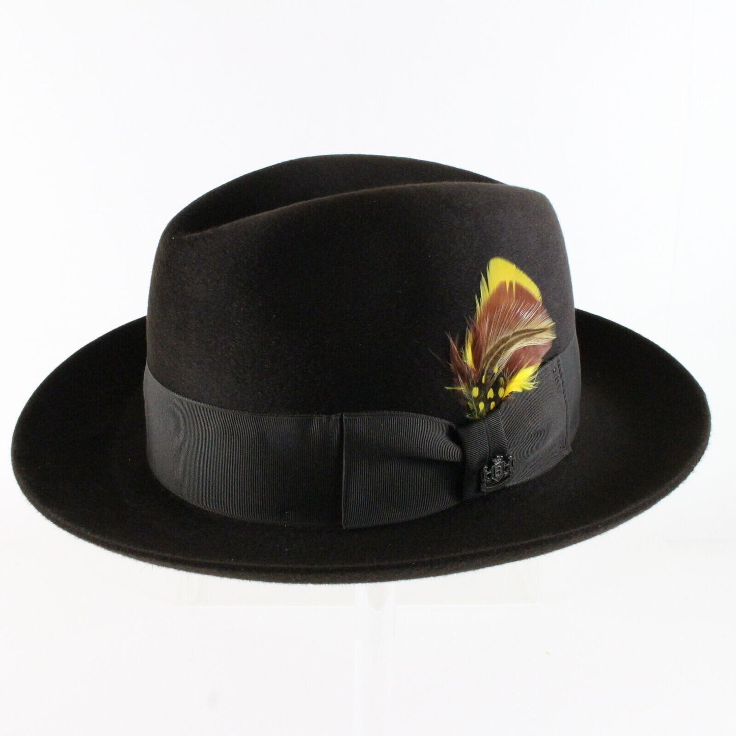 Vintage Biltmore Top Hatters Fedora Eleganza Brown Felt 7 55cm