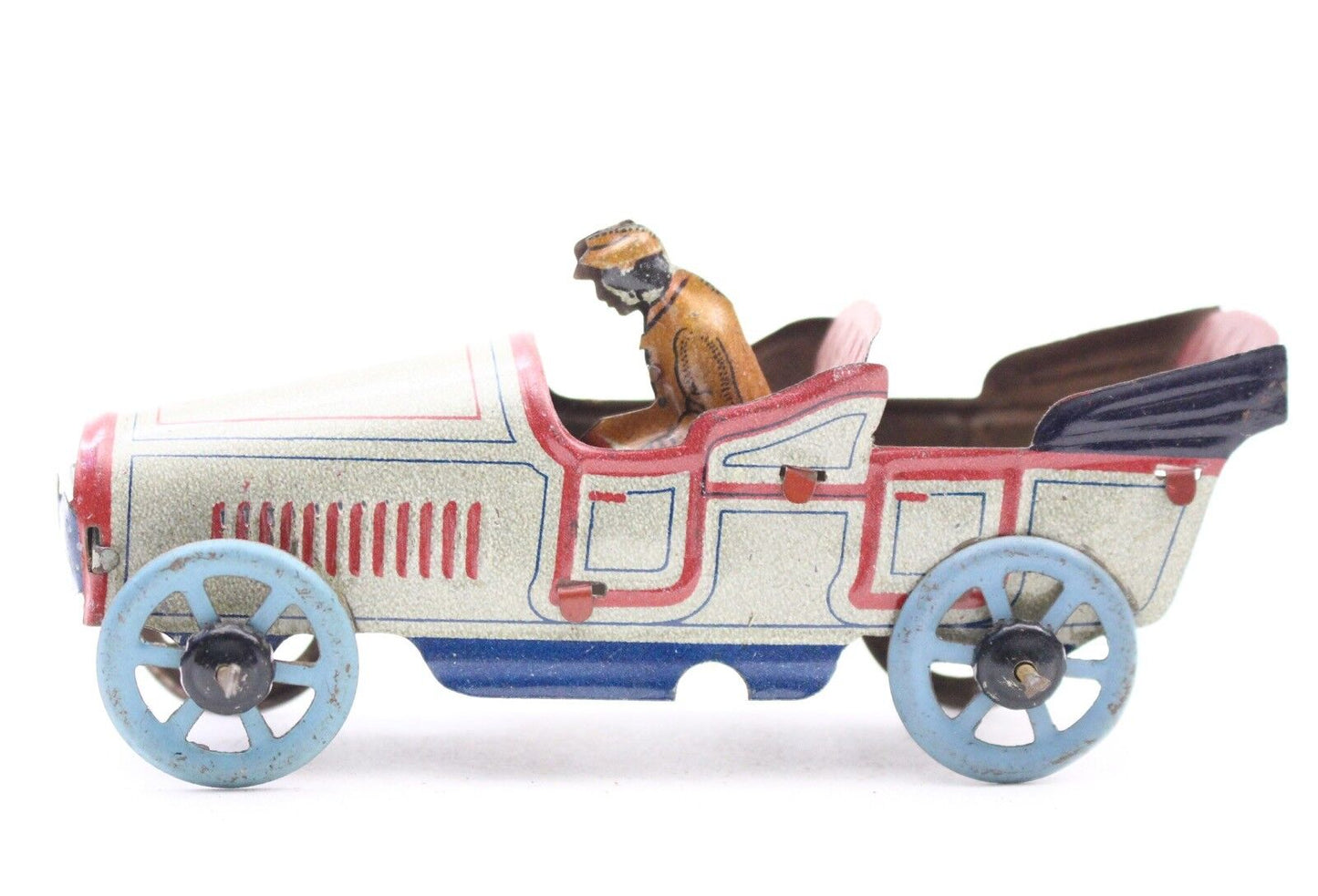 Convertible Touring Tin Litho Penny Toy Car German 4"