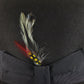 Top Hatters Biltmore Brown Genuine Fur Feather Mens Hat Fedora 6 5/8