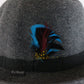 Vintage Royal Biltmore Top Hatters Carbon Gray Mohair Felt Homburg 6 7/8
