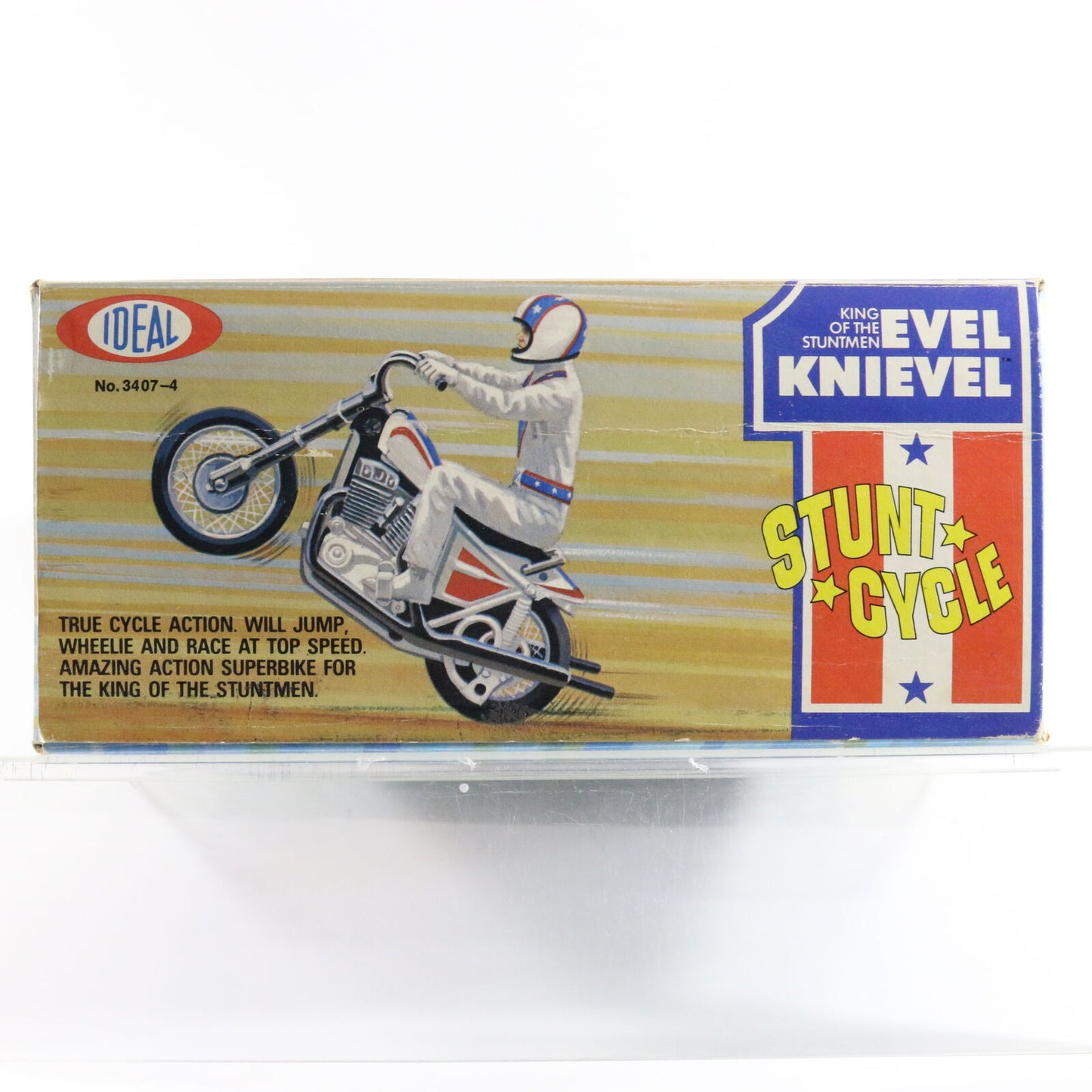 Evel Knievel Stunt Cycle King Of The Stuntmen Ideal Gyro Powered Unopened Box