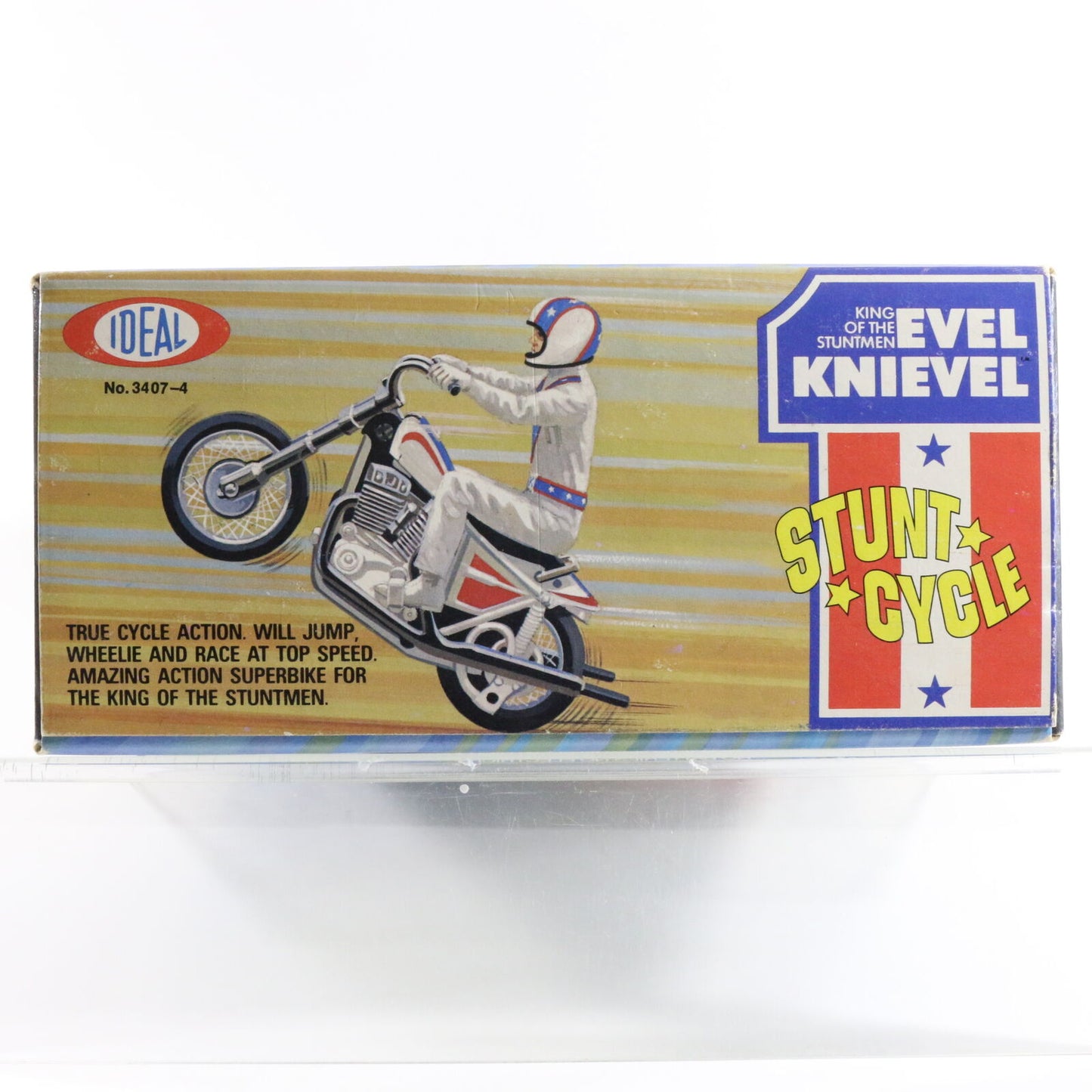 Evel Knievel Stunt Cycle King Of The Stuntmen Ideal Gyro Powered Unopened Box