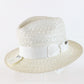 Bailey Hollywood Lamont Fedora White Bao Straw Small 6 7/8