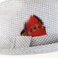 Bee Hats St Louis Gray White Plaid Feather Fedora Mens OR Womens Hat 6 7/8 54cm