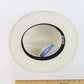 Bailey Hollywood Lamont Fedora White Bao Straw Small 6 7/8