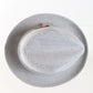 Bee Hats St Louis Gray White Plaid Feather Fedora Mens OR Womens Hat 6 7/8 54cm