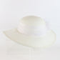 Miss Bierner Boater Boat White Straw Ladies Hat 6 7/8 55cm