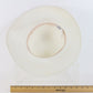 Miss Bierner Boater Boat White Straw Ladies Hat 6 7/8 55cm